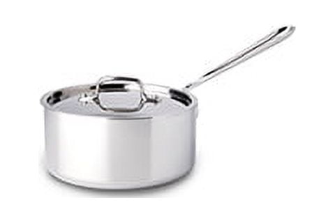 All-Clad Tri-Ply Stainless-Steel Non-Stick 3-qt Sauce Pan with lid –  Capital Cookware