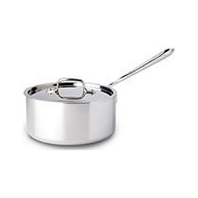 All-Clad SD55203 D5 Polished 18/10 SS 5-Ply Bonded 3-qt sauce Pan with Lid