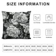 thumbnail image 5 of Nawypu Husandy Throw Pillow Covers Black and White with Floral Bouquet of Roses Daisy Blue Wild Flowers in Vintage Style Watercolor Pillow Case 18x18 Inch Cushion Cover for Home Party Decor, 5 of 5