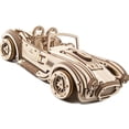 thumbnail image 3 of UGEARS Drift Cobra Racing Car Puzzle - Wooden 3D Puzzles for Adults to Build with Powerful Spring Motor - Wood Mechanical Models Building Kit for Fathers Day - Retro Hobbies f, 3 of 10