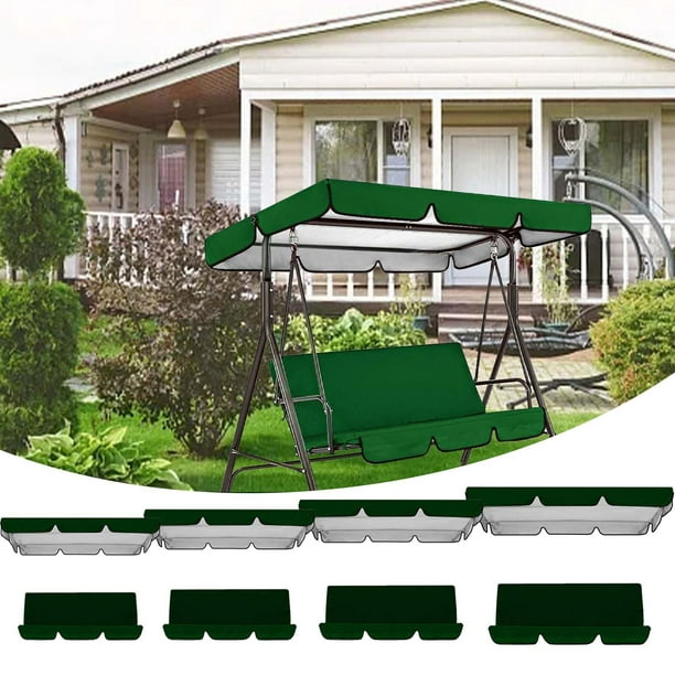 Columpio de Porche con Dosel, Cubierta, Cubierta de Dosel y Silla de Jardín, Protector Solar para Exteriores y Funda para Asiento de Columpio, Cojines de Repuesto para Columpio con Descuento