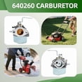 thumbnail image 4 of 640260 Carburetor with Gasket for Tecumseh 640260 640260A 640260B 520956 056320 640023 640051 640140 Compatible with HM80 H85 HM90 HM100 4 Cycle Small Engine, 4 of 7
