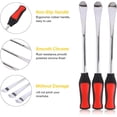 thumbnail image 3 of Tire Spoons Lever Tool Set, Steel Professional Changing Removal Kit with 1 Portable Bag + 3 2 Rim Protectors, Repair for Motorcycle, Dirt Bike, Lawn Mower (Red) Red -, 3 of 6