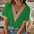 thumbnail image 2 of Cathalem Womens Tops Summer Double Lined Slim Fit T Shirts Basic Tee Smoke Cloud Pro Collection,Green S, 2 of 5
