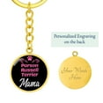 thumbnail image 5 of Dog Mom Keyring Parson Russell Terrier Mama Circle Keychain Stainless Steel or 18k Gold, 5 of 12