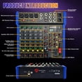 thumbnail image 2 of Consola mezcladora de audio EXOTON EXOTON Professional de 6 canales, 2 of 6