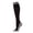 Black, variant on Wellfit Women's Two-Tone Contrast Bamboo Blend 8-15mmHg Graduated Compression Socks, 9-11, Medium Gray Heather