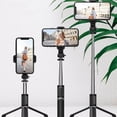 thumbnail image 3 of Q02S Perche à Selfie Portable Trépied de Téléphone 104.5CM/41 Pouces Trépied Extensible Rotation Support de Téléphone Portable Perche à Selfie Trépied en Acier Inoxydable Stabilisateur Q02S Lumière Perche à Selfie Blanc, 3 of 5