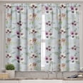 thumbnail image 2 of Ambesonne Anemone Flower Valance & Curtain, Shabby Bridal, 55"x45", Multicolor, 2 of 6