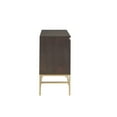 thumbnail image 3 of Magnificent Accent Unit - Solid Wood Frame, Gold Metal Base, 2 Shelves Function Glorious Cabinet Wood, Shelf Compartment, 3 of 5
