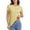 Yellow, variant on Timegard Summer Tops for Women Short Sleeve Solid Color Basic Tee Casual Crewneck Slim Comfy T Shirts