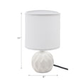 thumbnail image 3 of Ceramic Table Lamp With Shade Jolene White, 3 of 3