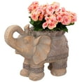 thumbnail image 2 of Northlight Elephant Outdoor Garden Planter - 13.75", 2 of 8