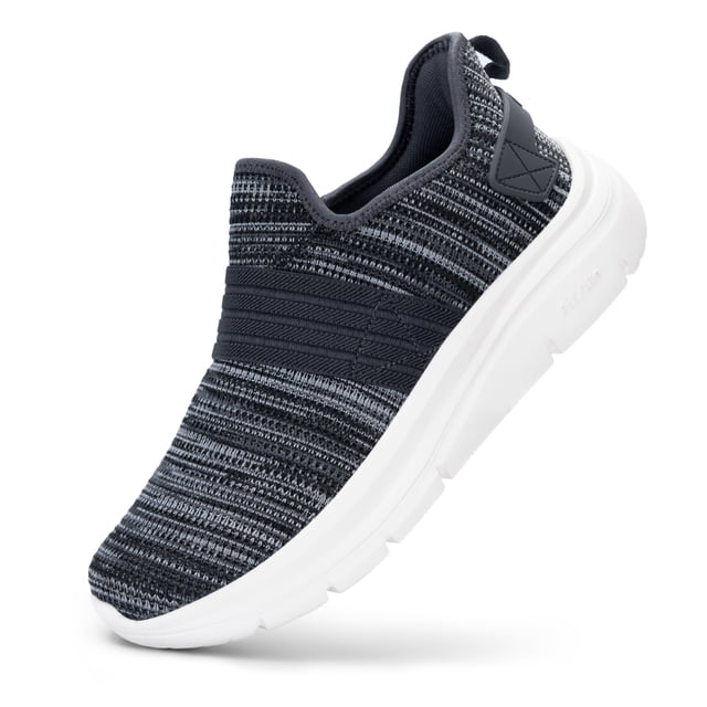 FitVille-zapatos de malla de ancho para hombre, zapatillas ligeras transpirables y cómodas para pies planos, alivio del dolor de fascitis