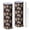 Tiger Graffiti Black, variant on 20oz Stainless Steel Skinny Tumbler, Double Wall Travel Mug with Lid and Straw,Tiger Boho Rainbow Beige Pattern