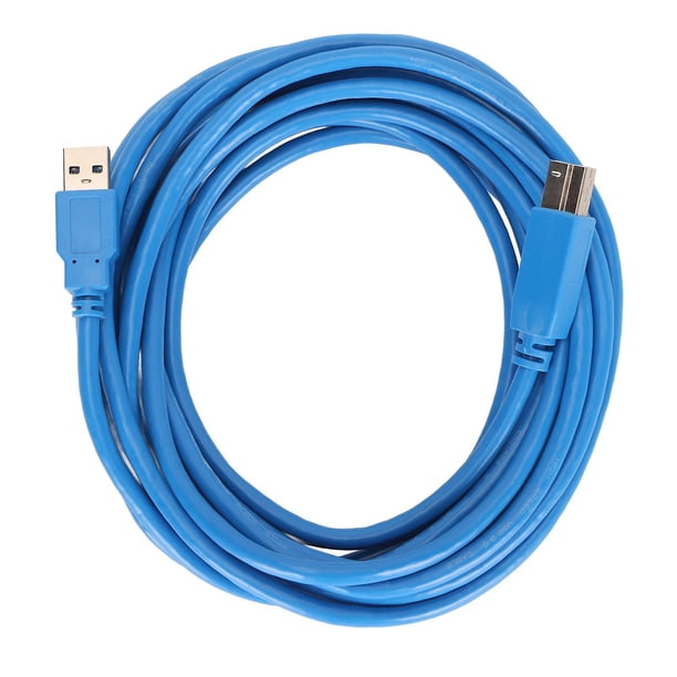 USB 3.0 Cable A to B Male to Male High Speed Square Opening Printer Accessories 5 meters