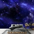 thumbnail image 3 of wall26 - Starry Night Sky Deep Outer Space - Removable Wall Mural | Self-Adhesive Large Wallpaper - 66x96 inches, 3 of 6