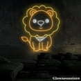 thumbnail image 4 of Glowneon Lion Neon Sign, Cute Lion Led Sign, Animal Wall Art, Lion Lover Gifts, Kid Room Decor, 4 of 5