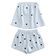 thumbnail image 5 of Womens 2 Piece Outfits Short Sets Strapless Summer Polka Dot Shorts Casual Loose Fit Tank Top Vacation Shorts Matching Sets Blue S, 5 of 5