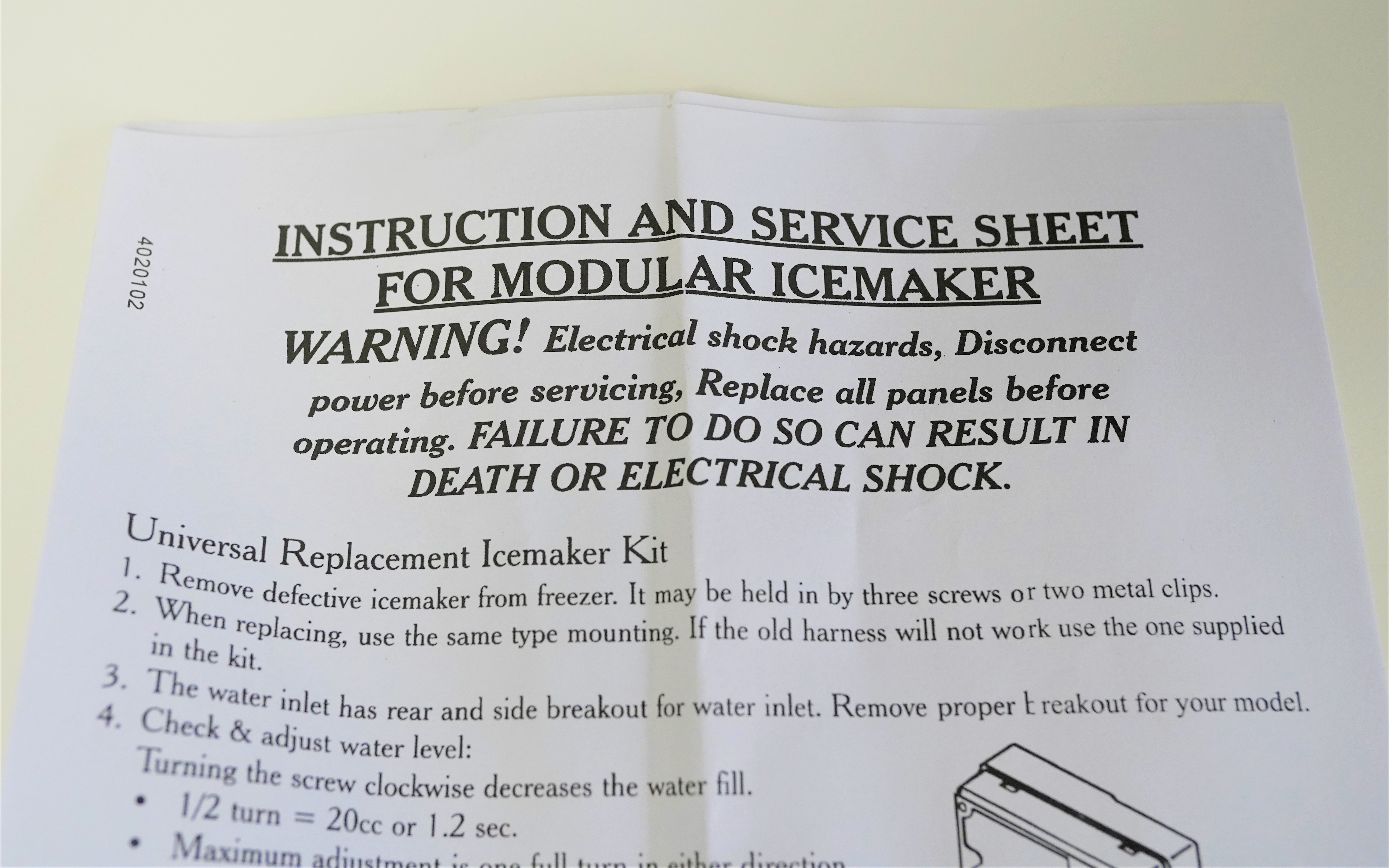 Refrigerator Icemaker for Maytag Amana Jenn Air Whirlpool D7824706Q  W10190965