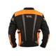 thumbnail image 2 of Chamarra motociclista hombre protectores reflejante impermeable WORKLAND 1985 negro 2XL WKL 1985NEGRONARANJA, 2 of 9