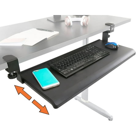 keyboard desk clamp tray stand under screw extra mouse easy computer steady slides need office assembly into adjustable minute perfect