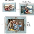 thumbnail image 5 of MY VINTAGE FINDS Rustic Farmhouse Photo Frame Distressed Wood Picture Frame | Blue - 4 x 6, 5 of 6