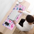 thumbnail image 3 of Long Mouse Pads for Desk,Pink Dinosaurs Flowers Leaves Pattern Desk Mats on Top Of Desks, Desk Mouse Pad Extra Large with 3mm Non-Slip Base and Stitched Edge for Gaming,Office,Work,Home 31.5"x11.8", 3 of 6