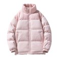 thumbnail image 2 of Lenago Quilted Jackets For Men With High Collar No Hoods Winter Parka Jackets Fleece Lining Thermal Winter Fashion Outerwear Comfortable Cozy Outerwear Thicken Puffer Jackets, 2 of 4