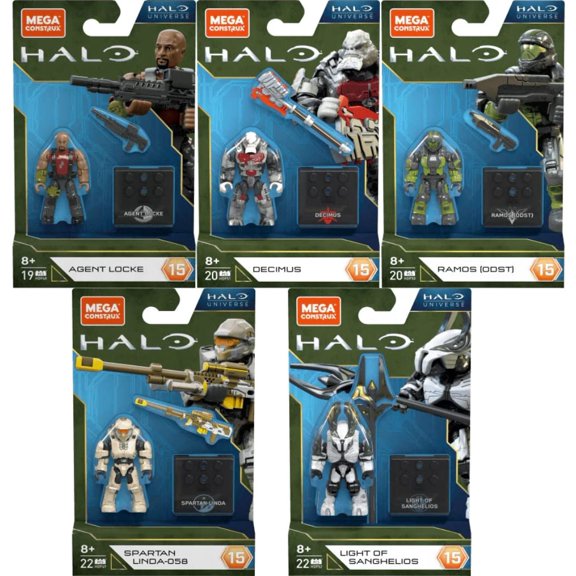 Figuras de acción Mega Construx Halo Heroes Series 15 Set 5