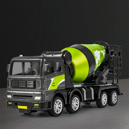 ABPWLY Toys Diecast Metal Cement Mixer Truck Toy Construction Vehicle with Movable Parts for Kids Pretend Play and Collection Ages 3+ Sensory Toys
