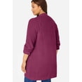 thumbnail image 2 of Woman Within Plus Size Shaker Button-Front Cardigan Sweater, 2 of 6