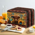 thumbnail image 4 of HELLHERO Aztec Sunflower Print Toaster Cover 2 Slice, Highland Cattle Butterfly Print Bread Maker Cover Adjustable, Kitchen Small Appliance Protector Women Gift, 4 of 8