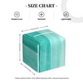 thumbnail image 4 of Fuzoiu Teal Turquoise Print Tissue Box Cover Holder, Square Leather Tissue Box,PU Leather Decorative Organizer for Tabletop, Bathroom, Car, Office, 4 of 7