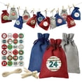thumbnail image 4 of Conjunto de bolsa de regalo para Calendario de Adviento, Set de 24 unids/set DIY para Navidad, Papá Noel, muñeco de Navidad, regalo para niños, 4 of 4