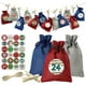 thumbnail image 4 of Conjunto de bolsa de regalo para Calendario de Adviento, Set de 24 unids/set DIY para Navidad, Papá Noel, muñeco de Navidad, regalo para niños, 4 of 4