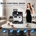 thumbnail image 6 of EastVita 20 Bar Pressure Stainless Steel Espresso Machine with Grinder 1.5L Removable Water Tank Milk Frother Steam Wand Black, 6 of 7