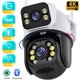 thumbnail image 1 of Cámara de seguridad IP PTZ 4K de 8MP, protección con pantalla de doble lente, visión nocturna a Color, seguimiento automático, CCTV, aplicación ICSEE, 1 of 3