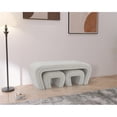 thumbnail image 2 of Meridian Furniture Odelia Cream Boucle Fabric Bench, 2 of 10