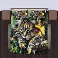 thumbnail image 4 of Cartoon Kawaii Cat Comforter Set Twin Size 3D Animals Flower Toddler Bedding Set Cat Lovers Animal Bubble Design Quilt Bed Set for Girls Kids Teens Cat Lovers Animal Decor Bedroom, 4 of 6