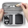 thumbnail image 3 of Caja de almacenamiento portátil impermeable para disco duro, fuente de alimentación, 2 unidades, gris, 17,5 x 10,5 x 5,0 cm y 11 x 11 x 4,5 cm, 3 of 5