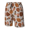 thumbnail image 4 of Zufioo Pinecone Autumn Pattern for Men's Casual Beach Shorts, Sports Fitness Quick-drying Drawstring Shorts with Pockets for Home Wear-XX-Large, 4 of 6