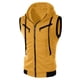 thumbnail image 2 of Fashion Men's Summer Casual Hooded Color T-shirt Short Sleeve Top Blouse 5XL, 2 of 2