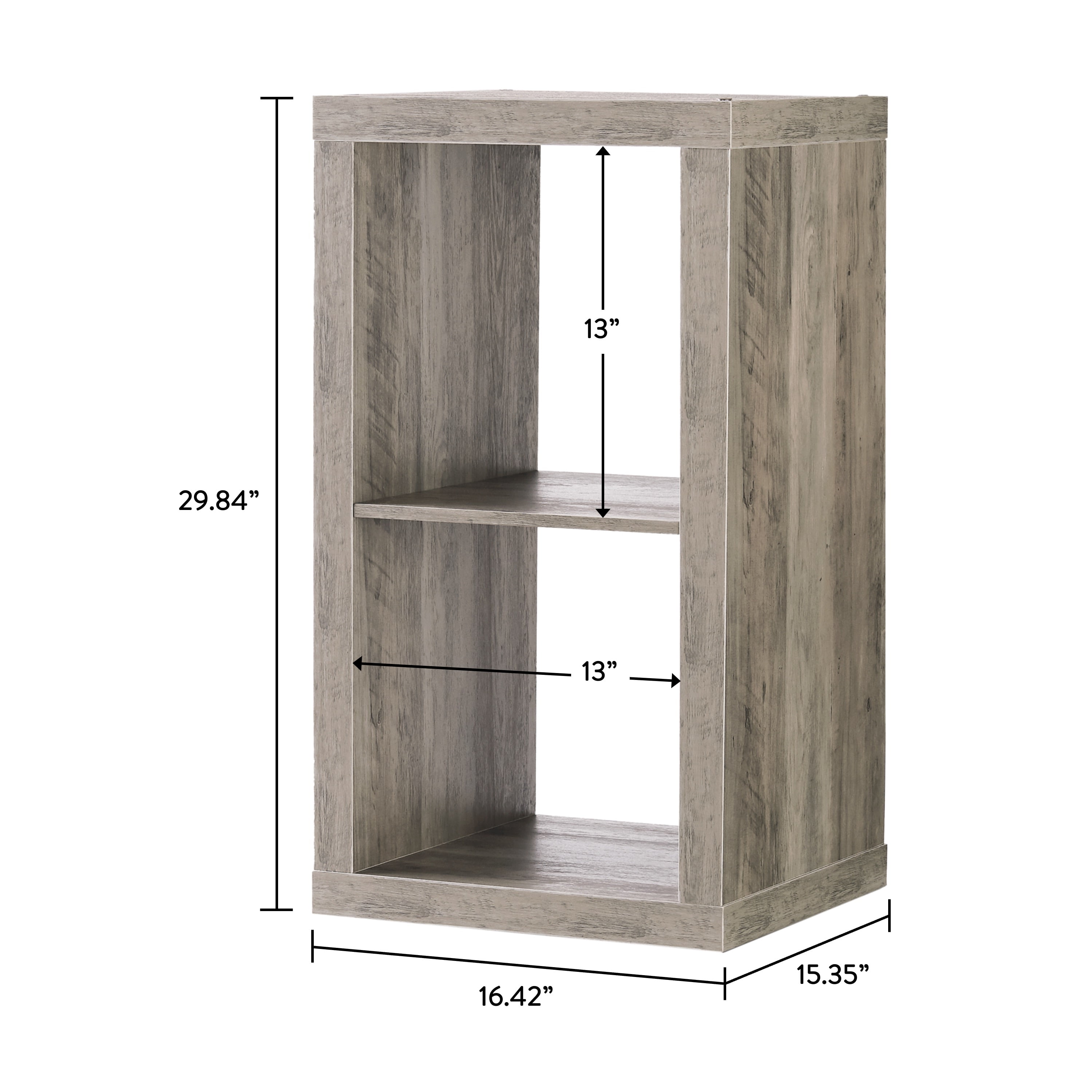 Better Homes & Gardens 2Cube Storage Organizer, Rustic Gray  (图4)