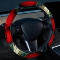 thumbnail image 2 of Cherry 14.5 Inch Printing PVC Leather Steering Wheel Covers Car Wheel Cover Auto Accessories, 2 of 6
