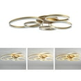 thumbnail image 3 of Aiwen 5-ring Shape Flush Mount Ceiling Lamp with 5 Integrated LED Lights, 3 of 8