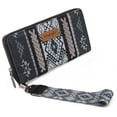 thumbnail image 4 of Wrangler Wristlet Western Wallet Boho Aztec Credit Card Holder for Women, Black, 4 of 7