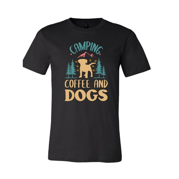 Camping Coffee and Dogs T-Shirt