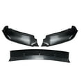thumbnail image 4 of Front Bumper Spoiler Lip For BMW X6 G06 M Sport 2019-2023 Carbon Fiber Look/Gloss Black Car Lower Body Splitter Protector Kit, 4 of 6