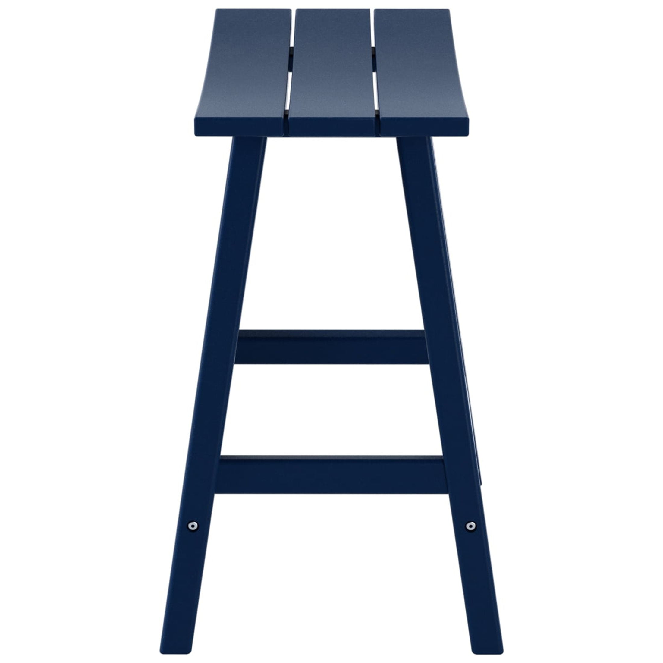 GARDEN 24" Inches Adirondack Plastic Outdoor Bar Stools (Set of 2), Navy Blue